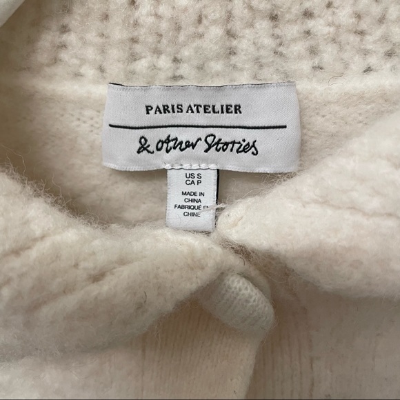 SOLD • & Other Stories Wool Knit Cropped Cardigan | SM - Picture 4 of 5